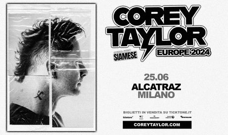Corey Taylor a Milano: tutti i dettagli sul concerto del 25 Giugno 2024