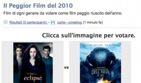 Cineblog Movie Awards 2010: votazione per il peggior film dell’anno