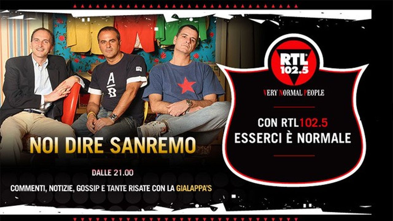 Noi dire Sanremo 2014, la Gialappa’s commenta il Festival live su RTL 102.5
