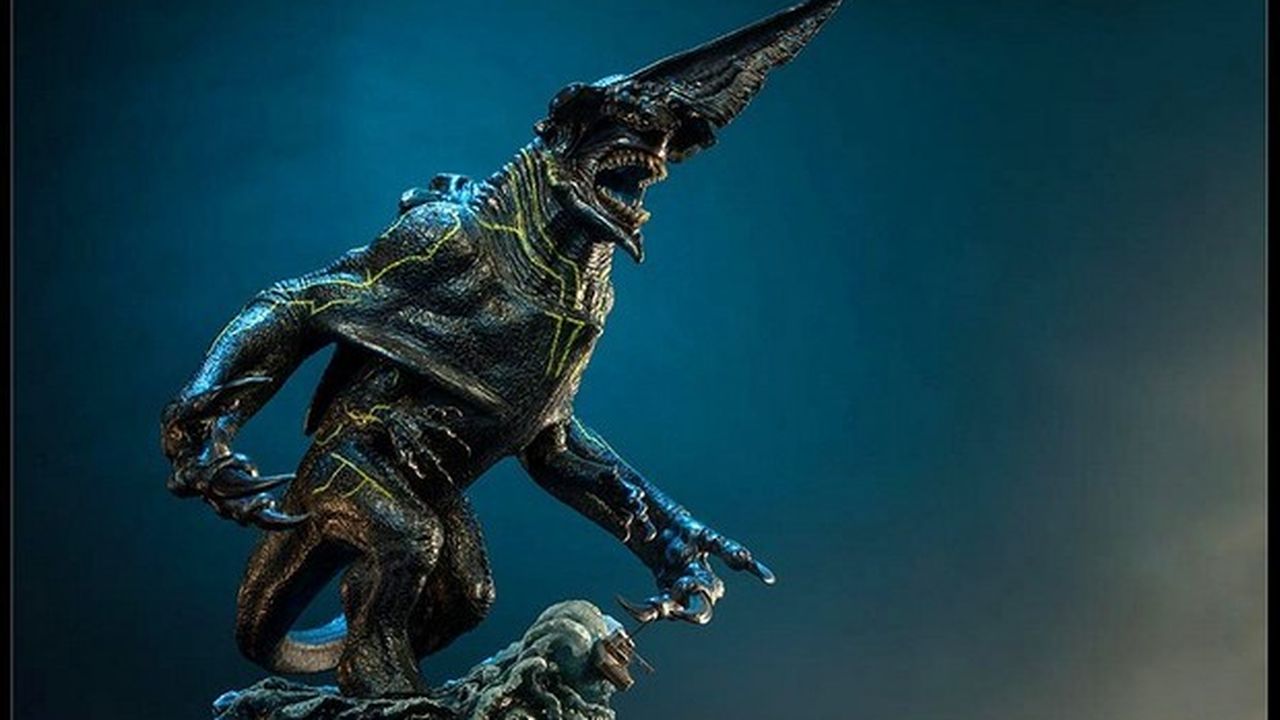 Pacific Rim – la statua del Knifehead, il Kaiju del film di Guillermo del Toro
