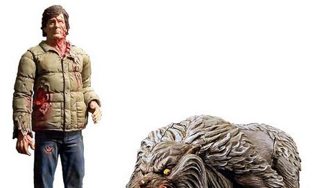 11 action figures da film horror: Leprechaun, Un lupo mannaro americano a Londra, Re-Animator, Tremors, Lost Boys, Killer Klowns from Outer Space