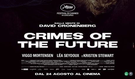 Crimes of the Future: foto e poster del film horror di David Cronenberg