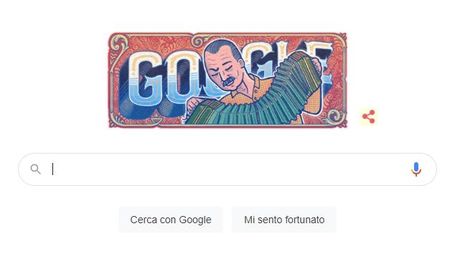 11 marzo 2021, Doodle di Google dedicato al centenario della nascita di Astor Piazzolla