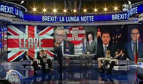 Brexit, primi effetti: nuovo Speciale Porta a Porta (con Brunetta?)