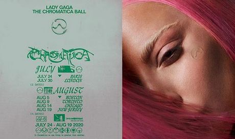 Lady Gaga, The Chromatica Ball Tour: 6 concerti annunciati a luglio e agosto 2020 (info biglietti)