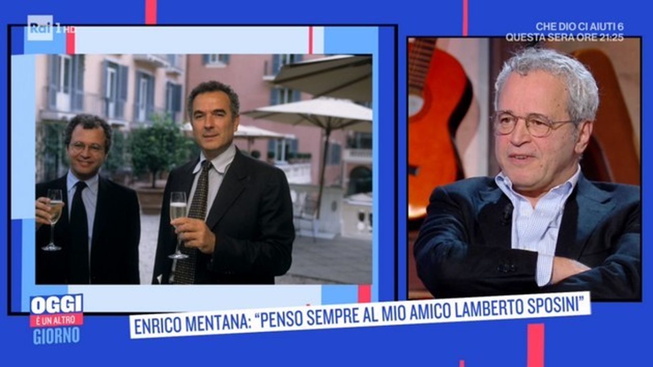 Enrico Mentana ad Oggi è un altro giorno: “Lamberto Sposini? Un fratello”