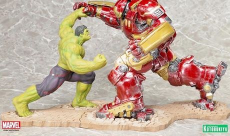 Avengers: Age of Ultron – nuova statua diorama “Hulkbuster vs. Hulk”