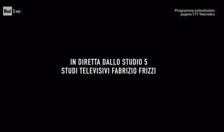 Ora o mai più, il programma è registrato, ma nel cartello in apertura è “in diretta”