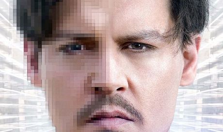 Transcendence: foto e locandina italiana del thriller sci-fi con Johnny Depp