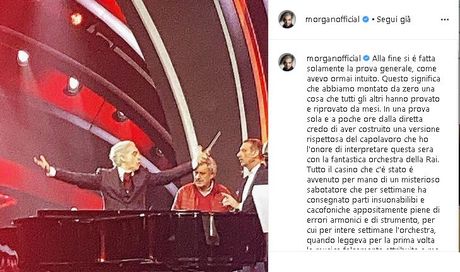 Sanremo 2020, Morgan: “Sono stato sabotato”