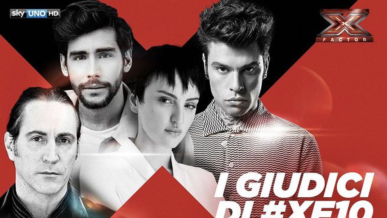 X Factor 2016, giudici Arisa, Fedez, Alvaro Soler e Manuel Agnelli