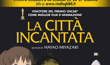 La città incantata – locandina italiana per il ritorno in sala del classico d’animazione dello Studio Ghibli