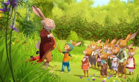 Rabbit School – poster e foto del film d’animazione “I guardiani dell’Uovo d’Oro”