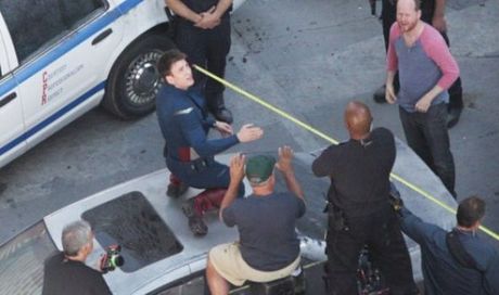 I vendicatori: le foto di Captain America sul set di The Avengers