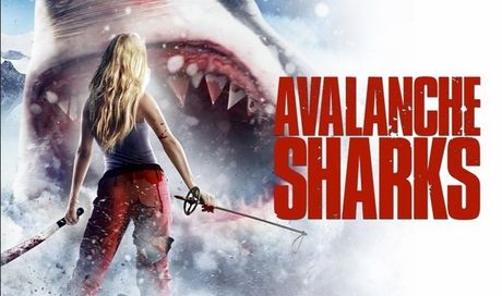 Avalanche Sharks: trailer, clip e poster del thriller-horror con squali sulla neve